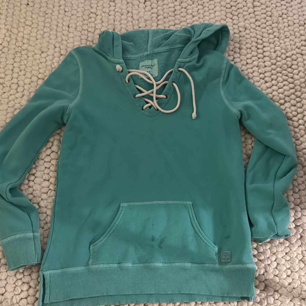 American Eagle Outfitters Teal Hoodie